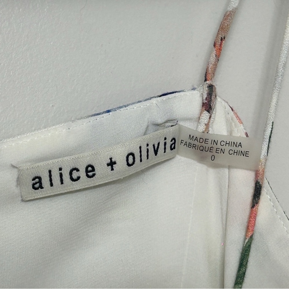 Alice + Olivia White Floral Dress - Picture 2 of 2